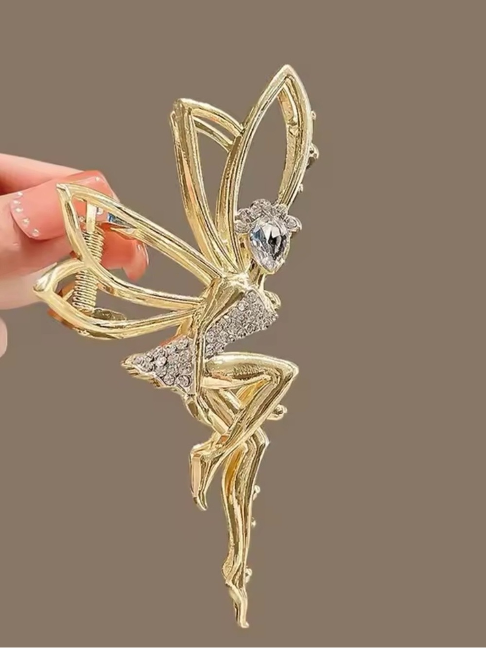 Gold Fairy Hair Clip - Elegant Women’s Hair Accessory - Picture 2 of 4